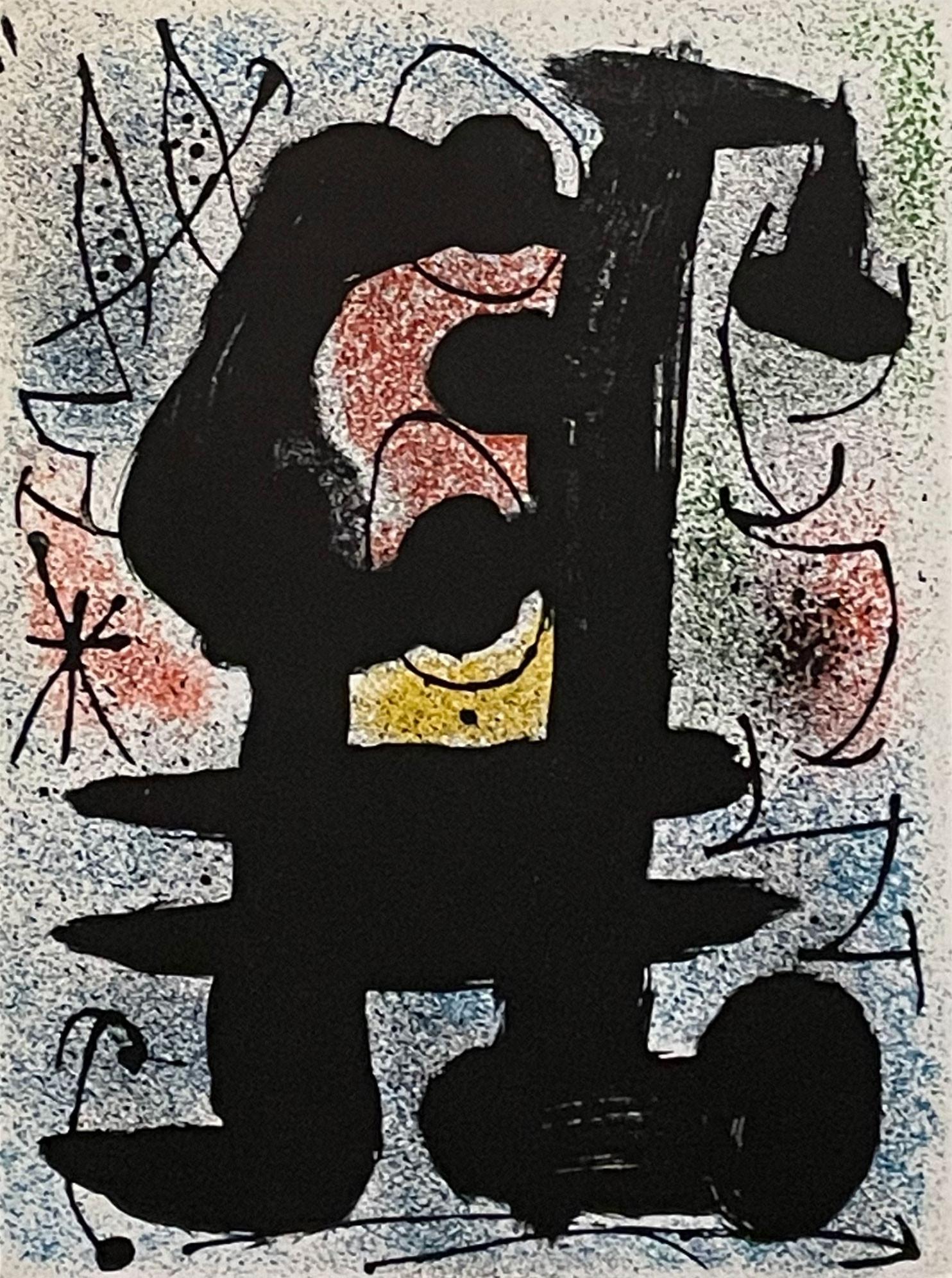 Derriere le Miroir #164-165 (L'Oiseau Solaire) - Print by Joan Miró