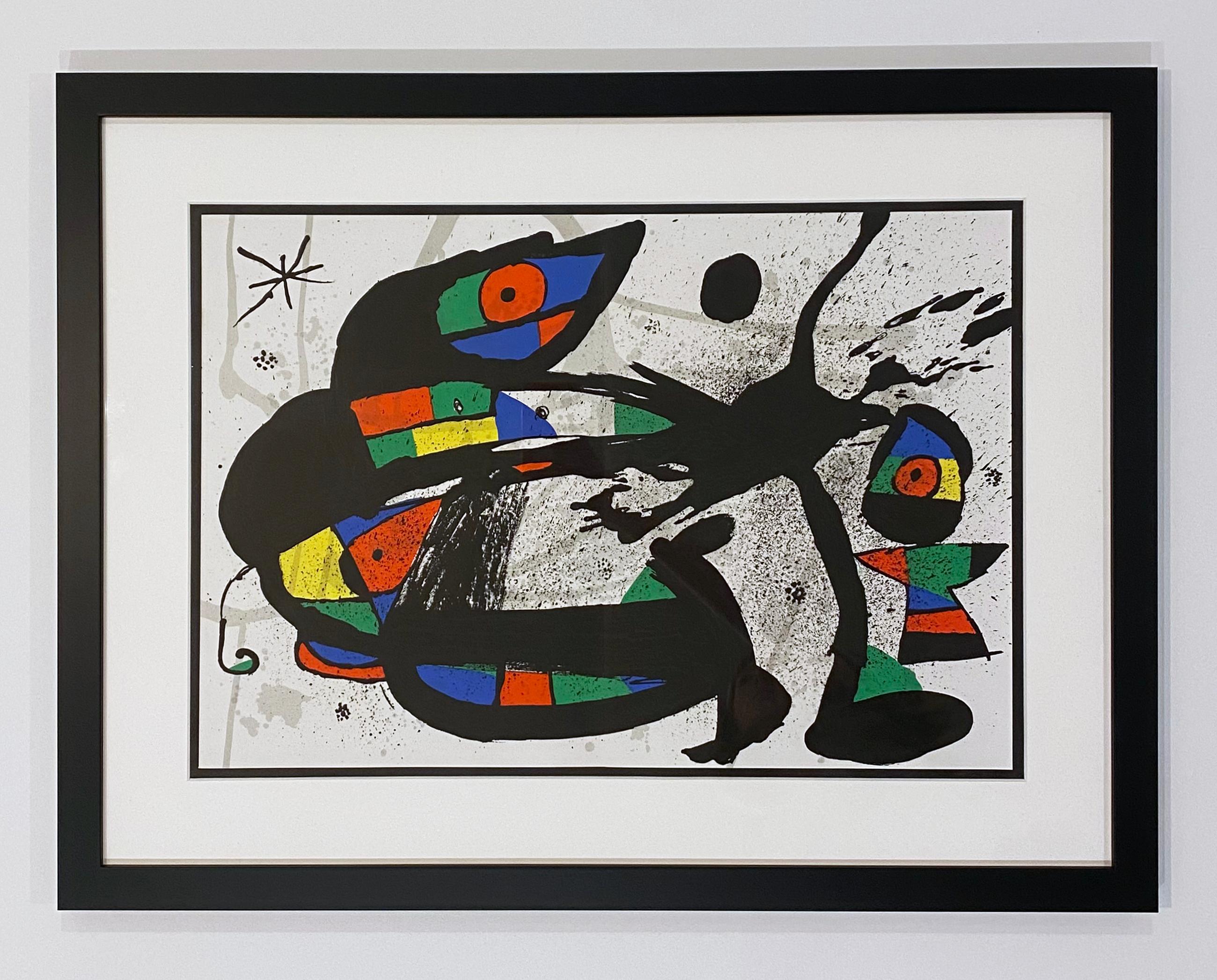 Derriere le Miroir #231, Derriere – Print von Joan Miró
