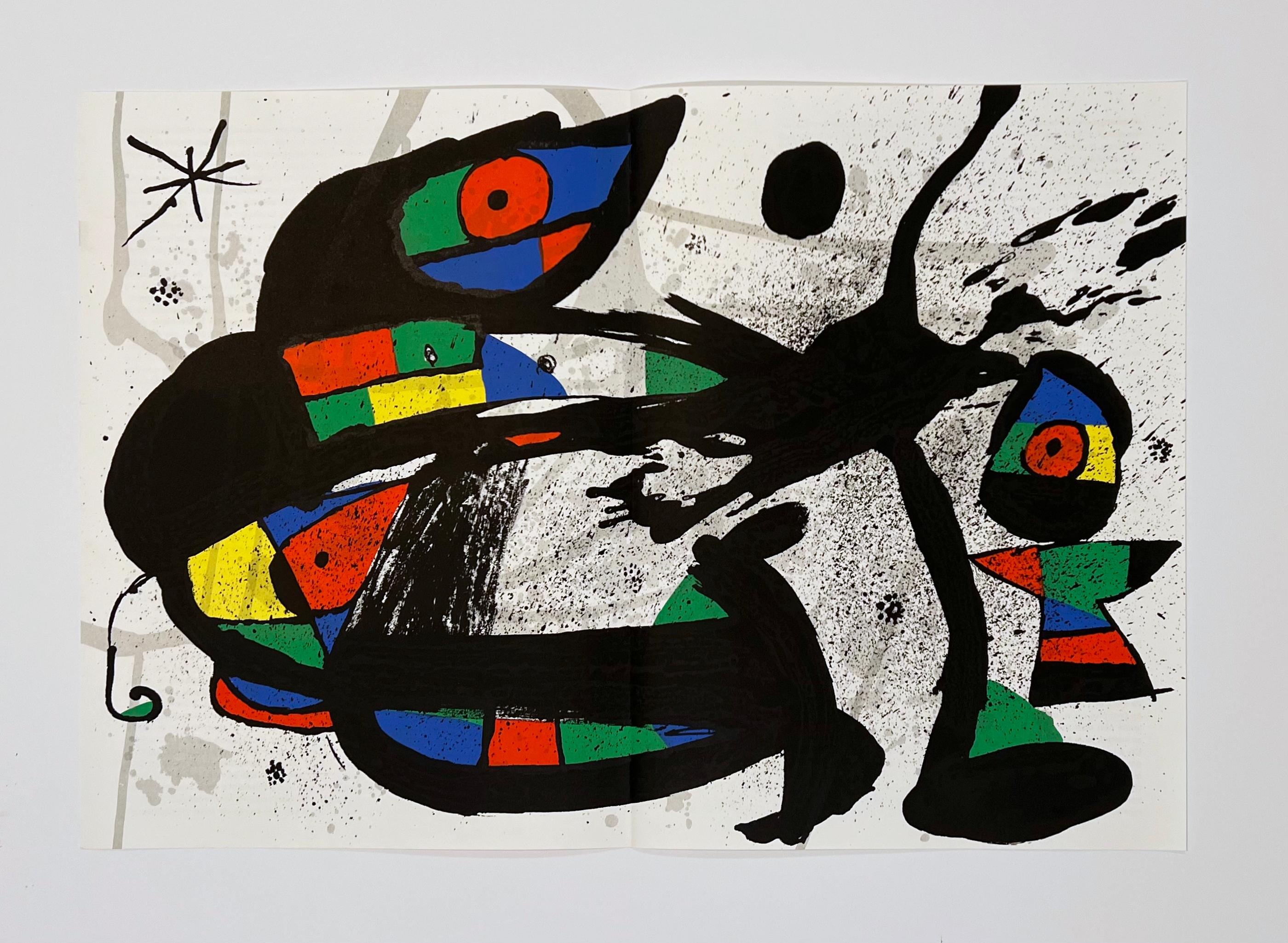 Derriere le Miroir #231, Derriere (Abstrakt), Print, von Joan Miró