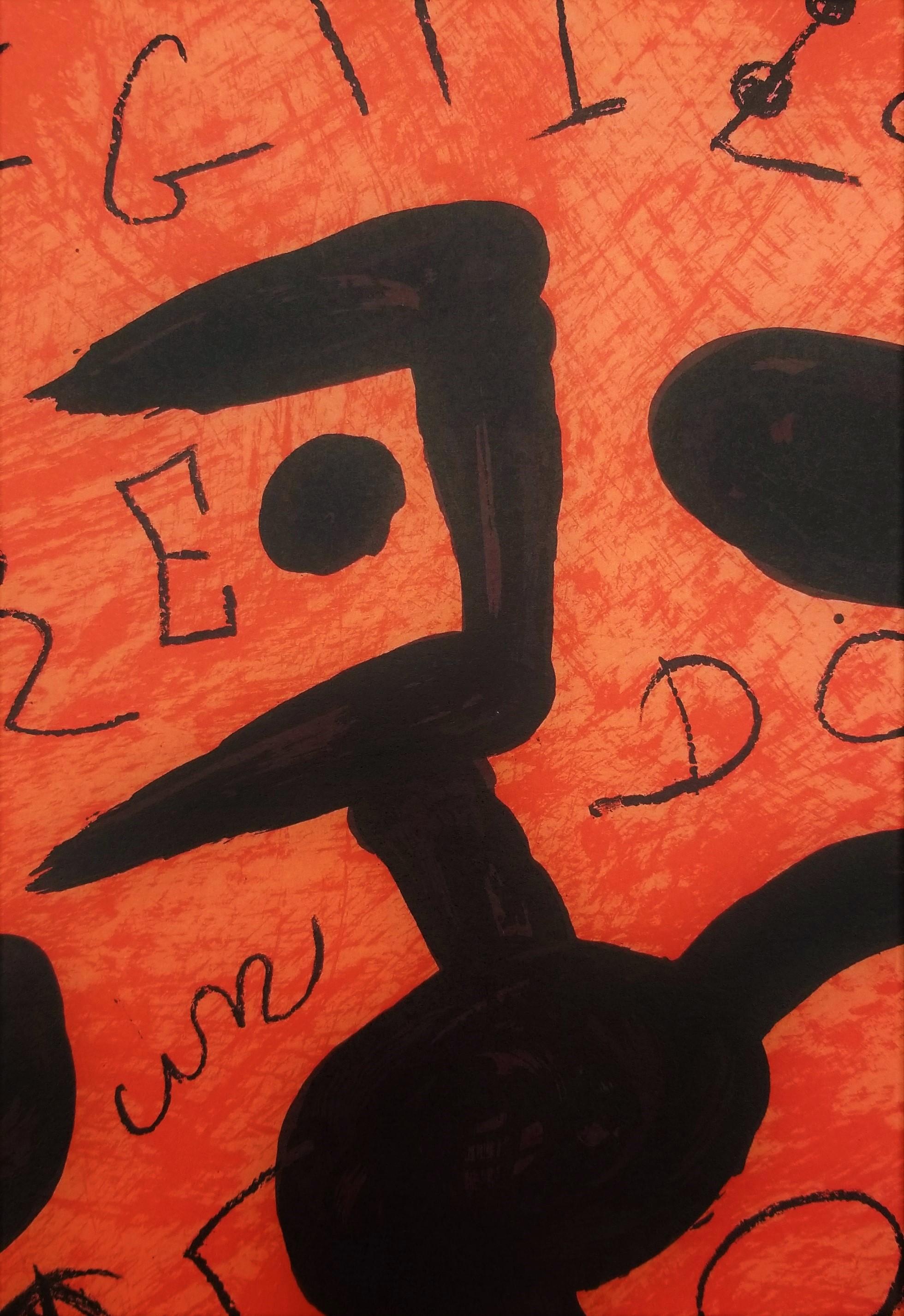Derrière Le Miroir No. 250 (pag. 20, 21) /// Arte moderna astratta Joan Miro Rosso in vendita 7