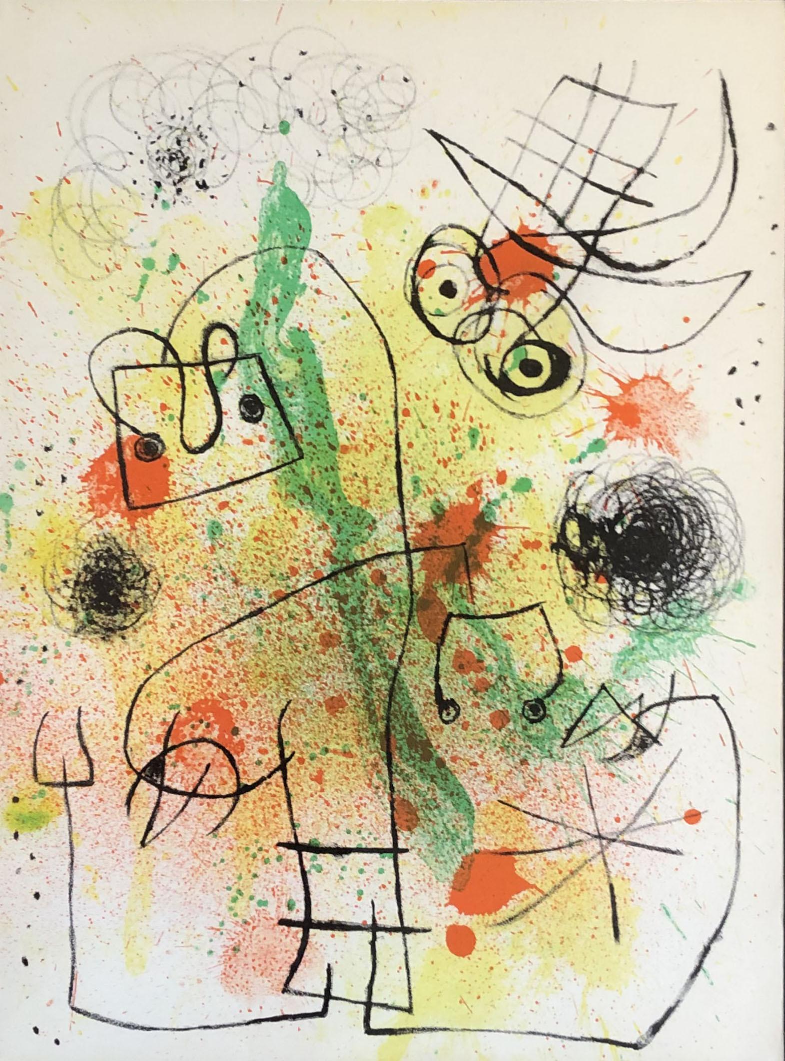 Deux Oiseaux - Print by Joan Miró