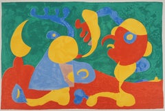 Discussion in the Night, King Ubu - Original Lithograph (Maeght #411)