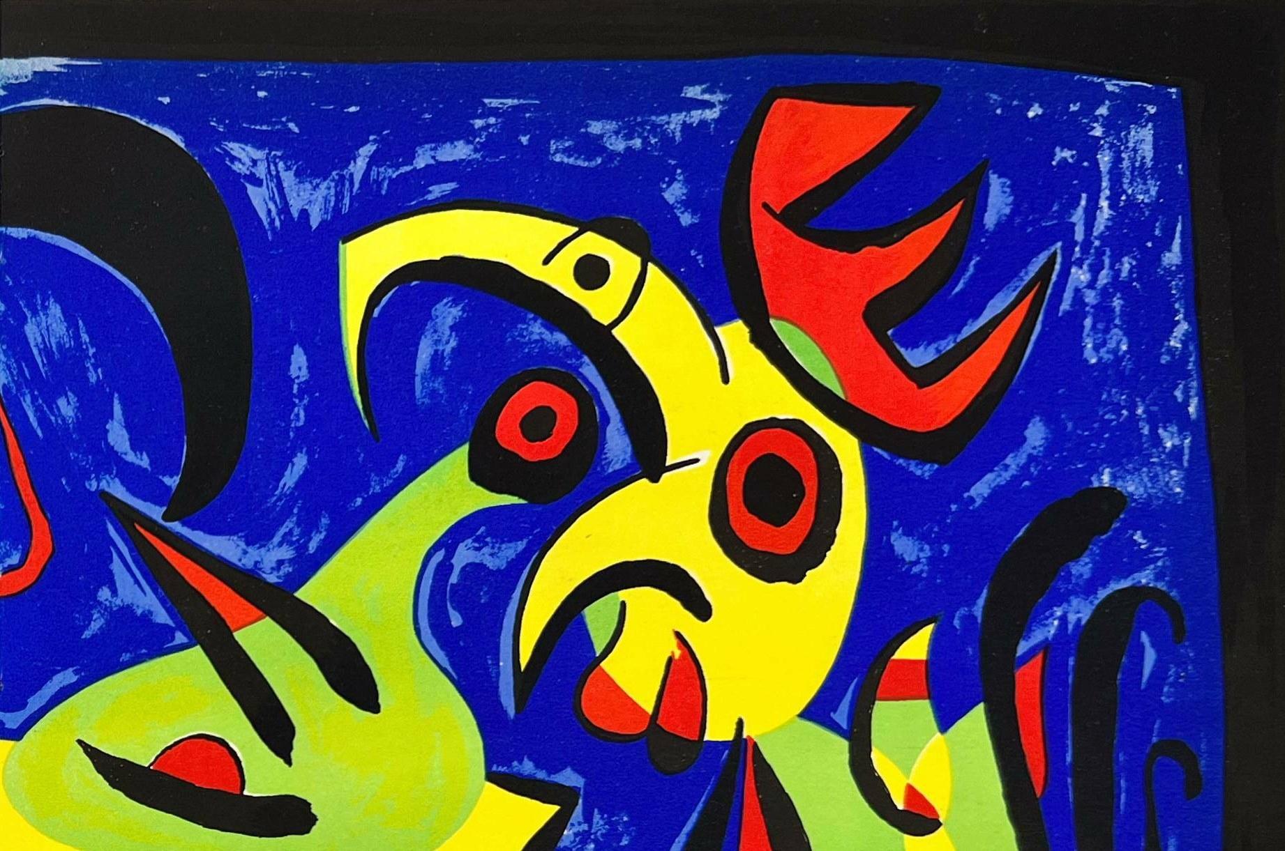 Joan Miro (1893-1983) - Cane che abbaia alla luna

Litografia del 1952.

Dimensioni dell'opera: 52 x 35 cm

Editore: Tériade, Parigi.

Sul verso un'altra litografia e un testo litografico (poesia).

L'opera è in condizioni eccellenti.

Spedizione