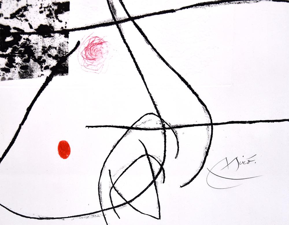 Emehpylop, 1968 - Gris Figurative Print par Joan Miró