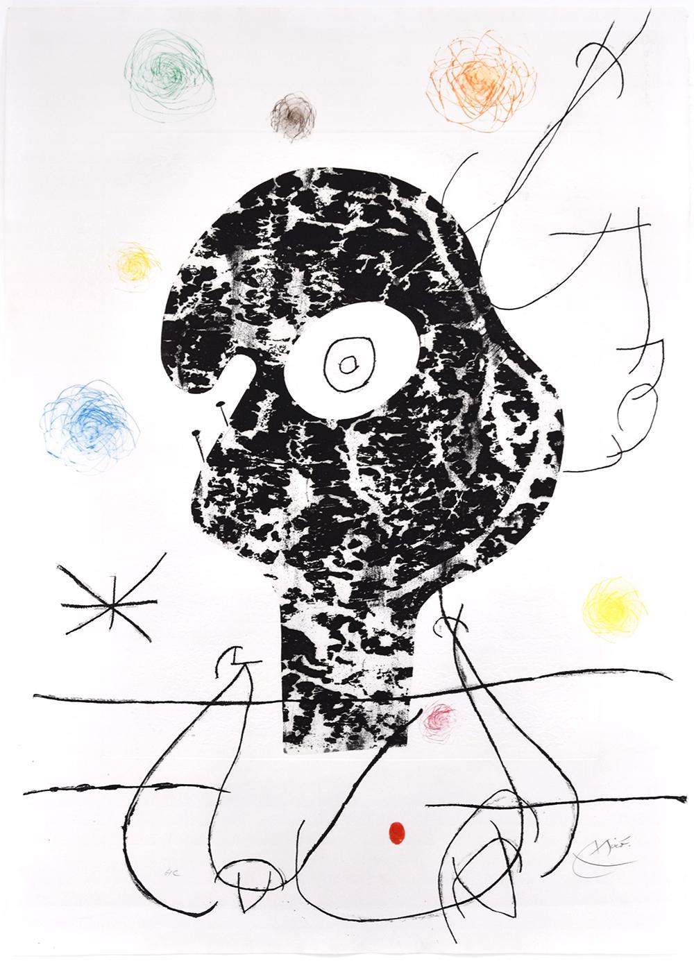 Joan Miró Figurative Print - Emehpylop (Cyclops), 1968
