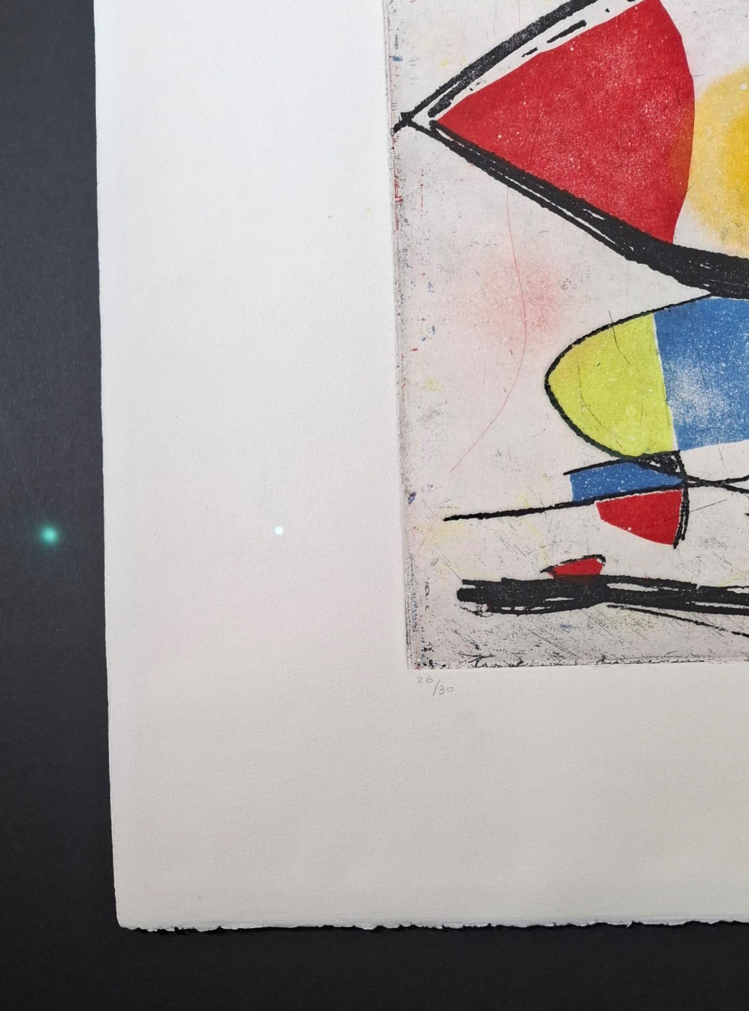 Enrajolats (Abstrakt), Print, von Joan Miró