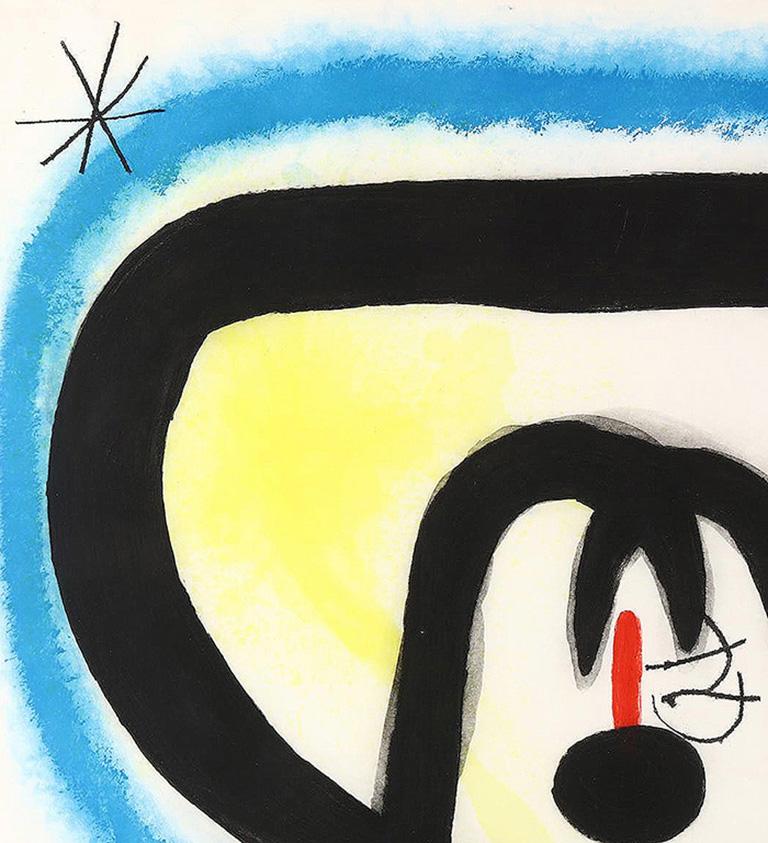 Equinoxe, 1967 - Black Abstract Print by Joan Miró