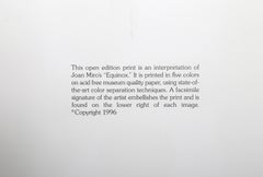 Equinoxe, Poster moderno in litografia offset di Joan Miro