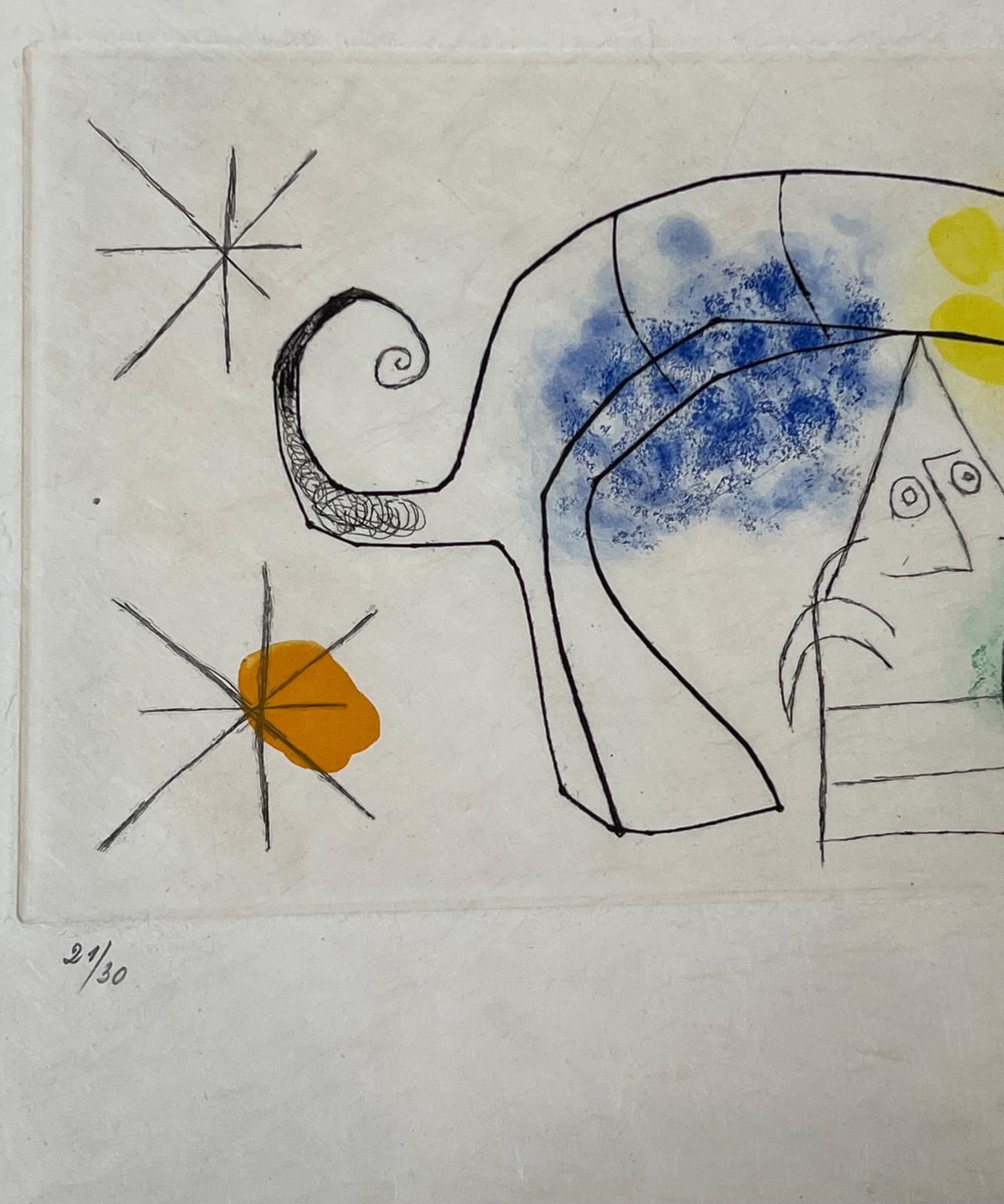 Erik Satie III - Abstract Print by Joan Miró