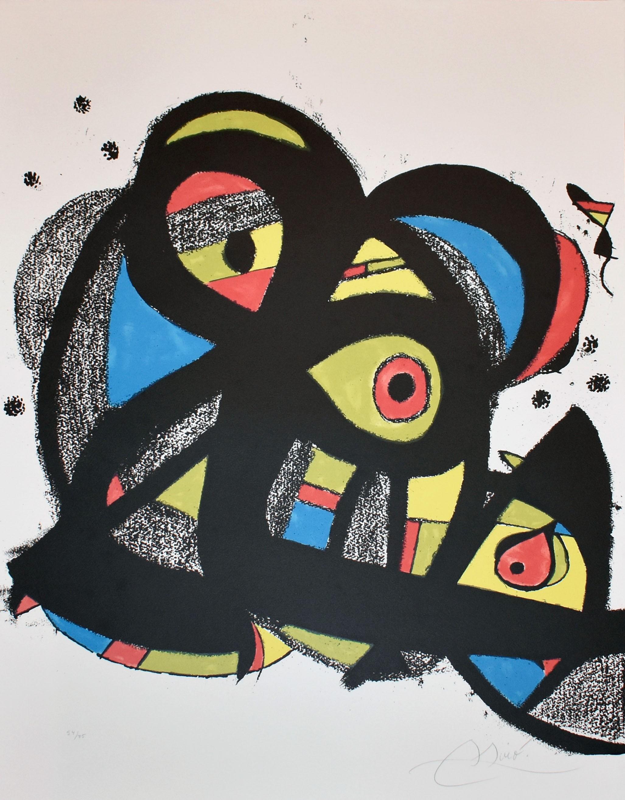 Escriptors en Llengua Catalana - Surrealist Print by Joan Miró