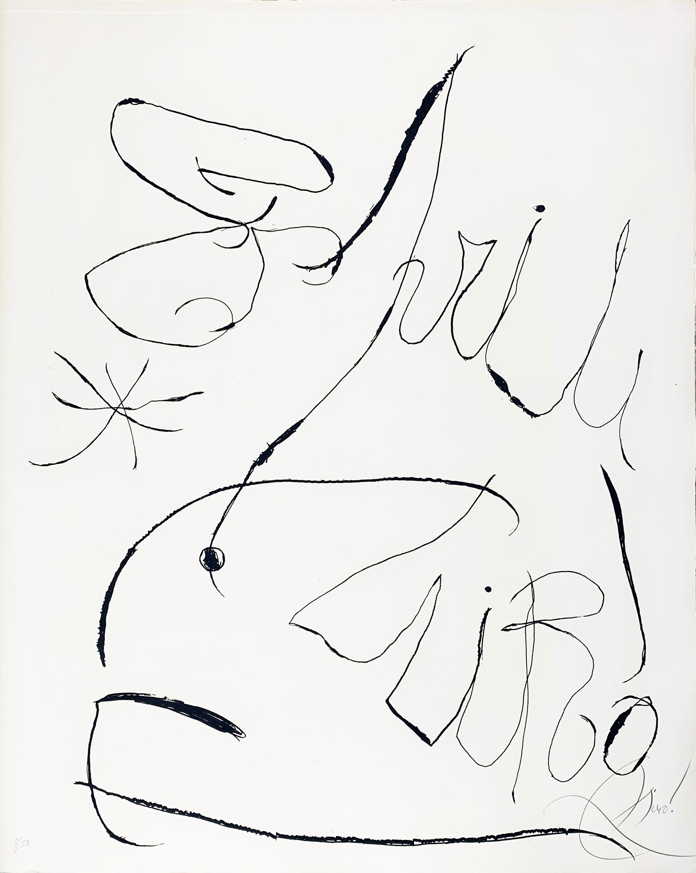 Espriu Plate I - Print by Joan Miró