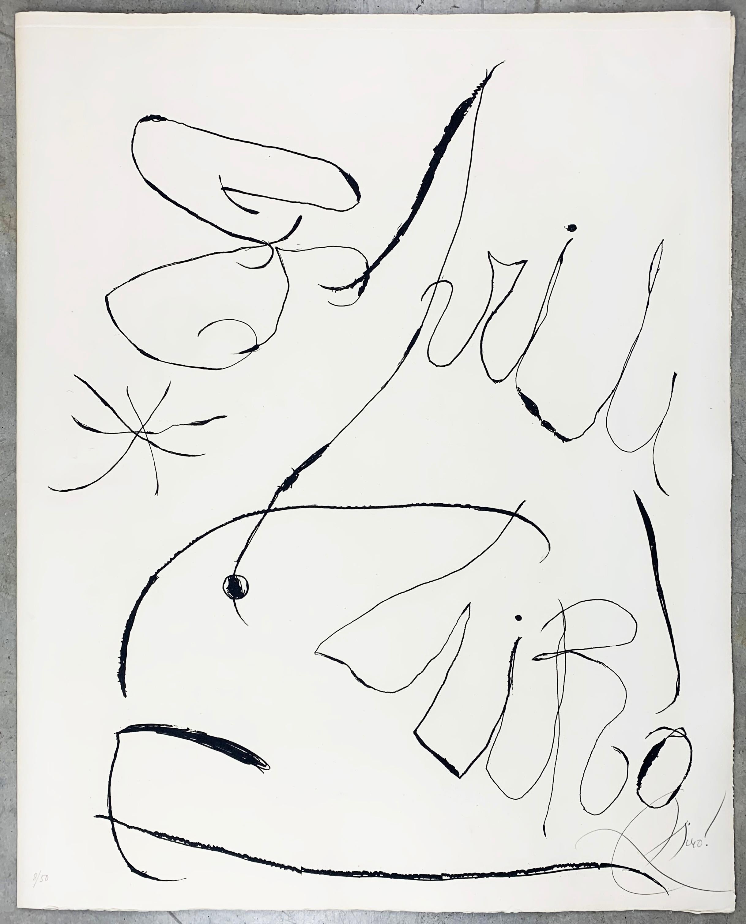 Joan Miró Abstract Print - Espriu Plate I