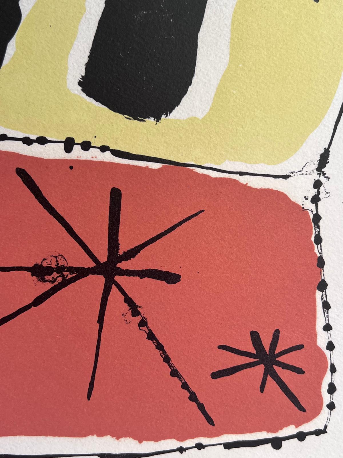 Exhibition at the Matarasso Gallery, Nice, 1957 - Abstract Print by Joan Miró