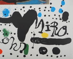 Exhibition Cartons at the Gallery Maeght - Original Signed Lithograph - CM #20