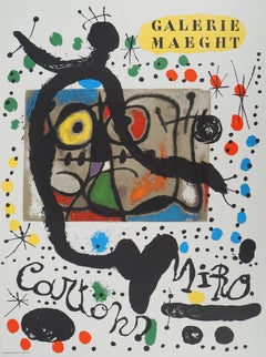 Exhibition Cartons at the Gallery Maeght - Original Signed Lithograph - CM #20