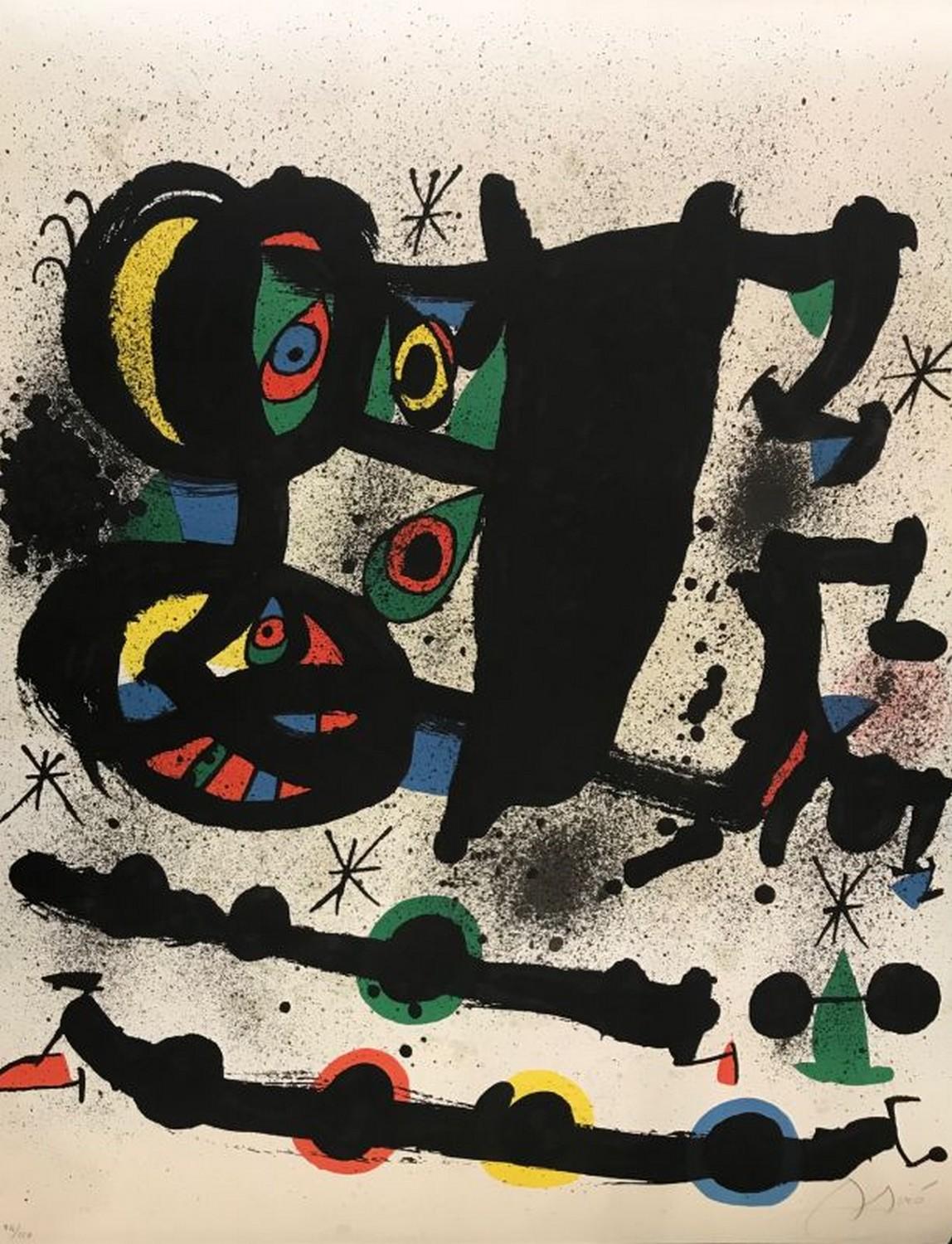 Joan Miró Abstract Print - Exposicion Homenaje a Josef Lluis Sert 