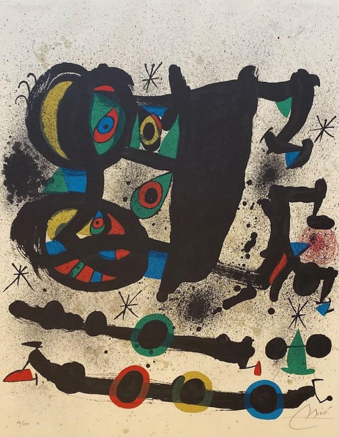 Joan Miró Abstract Print - Exposicion Homenaje a Josep Lluis Sert 