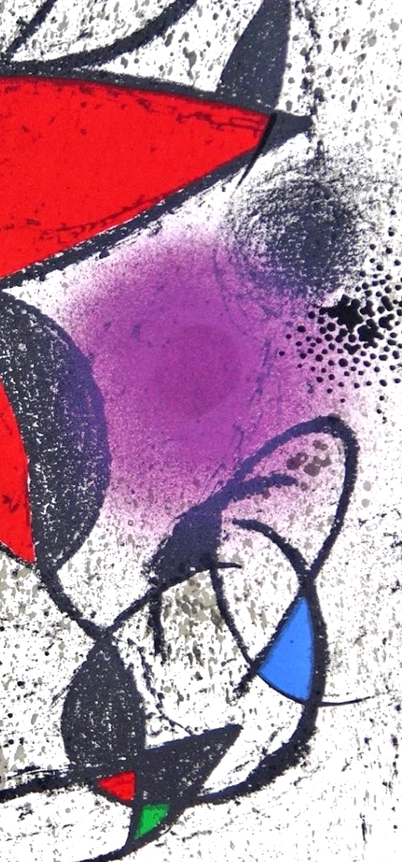 (tariff free*) Faillie du calcaire (Cramer 156; Mourlot 840) (Grau), Abstract Print, von Joan Miró