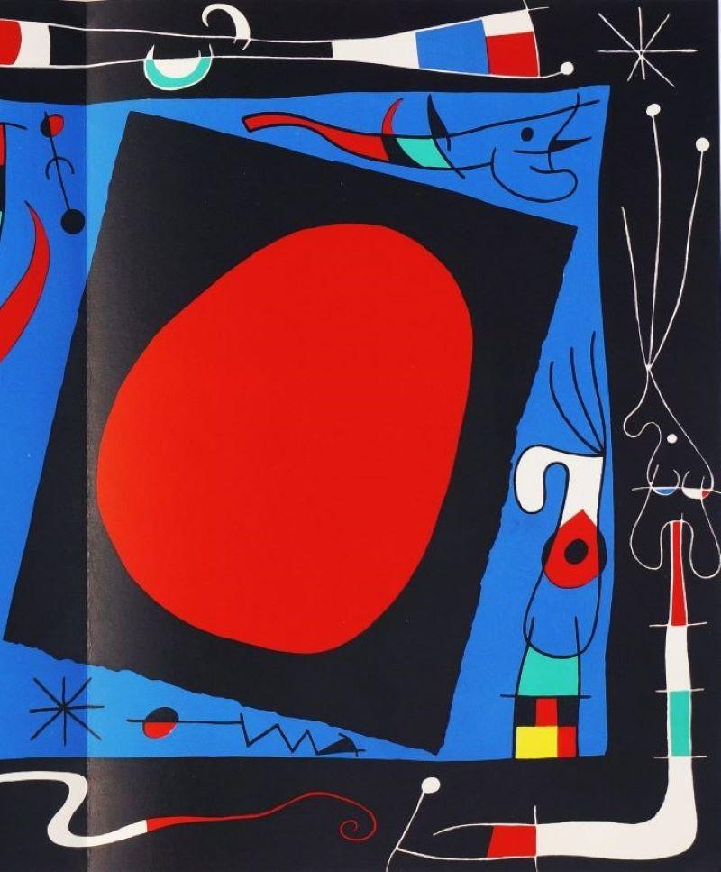 Femme au miroir (Mujer en el espejo) - Print Abstracto de Joan Miró