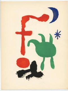 "Femme et Oiseaux dans la Nuit" pochoir original