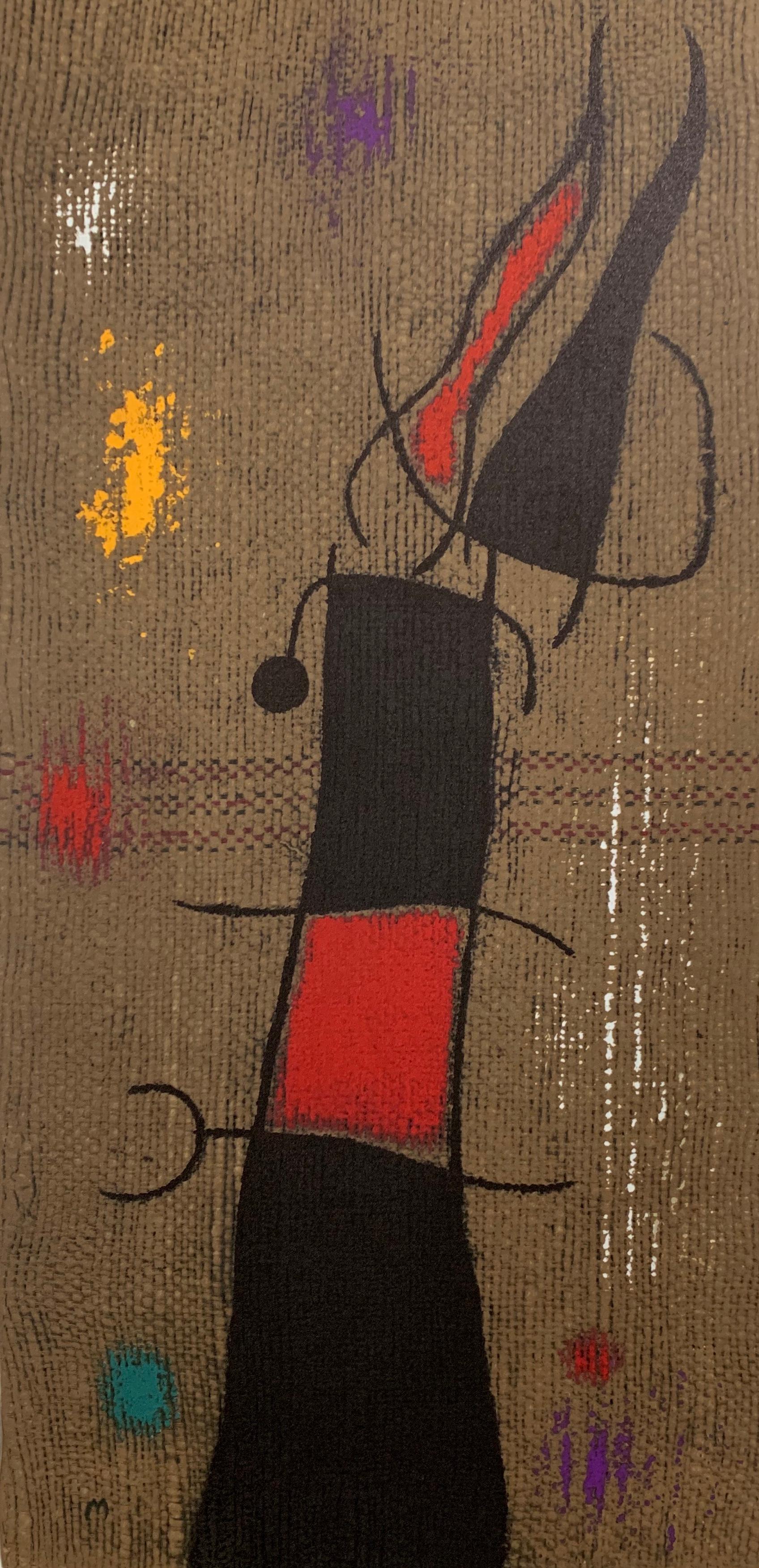 Femmes - Brown Abstract Print by Joan Miró