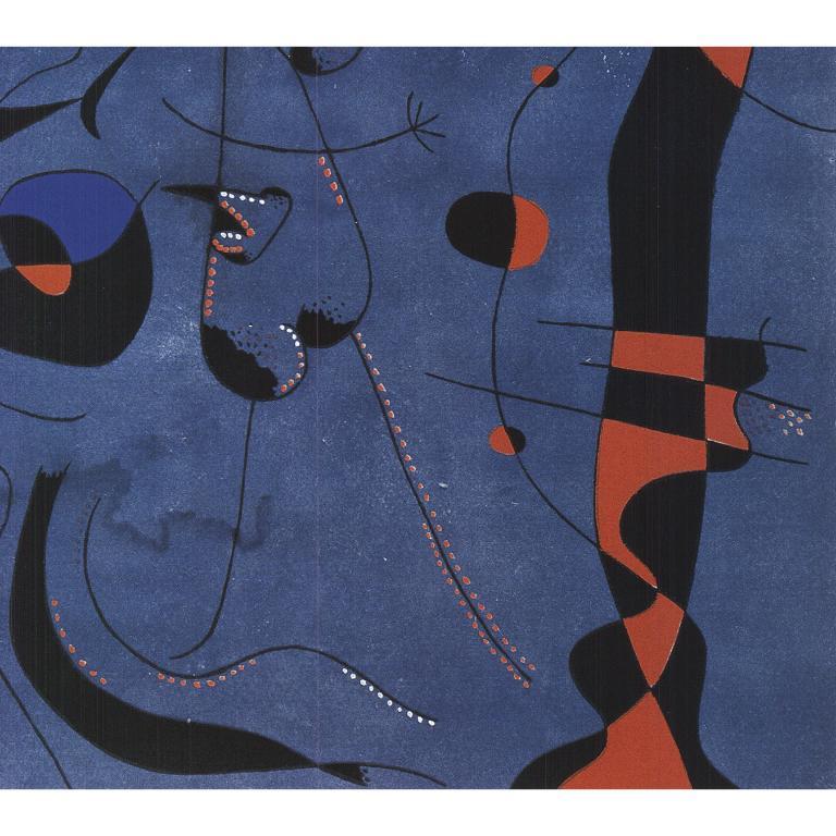 'Figures at Night Guided by the Phosphorescent Tracks of Snails' For Sale 1