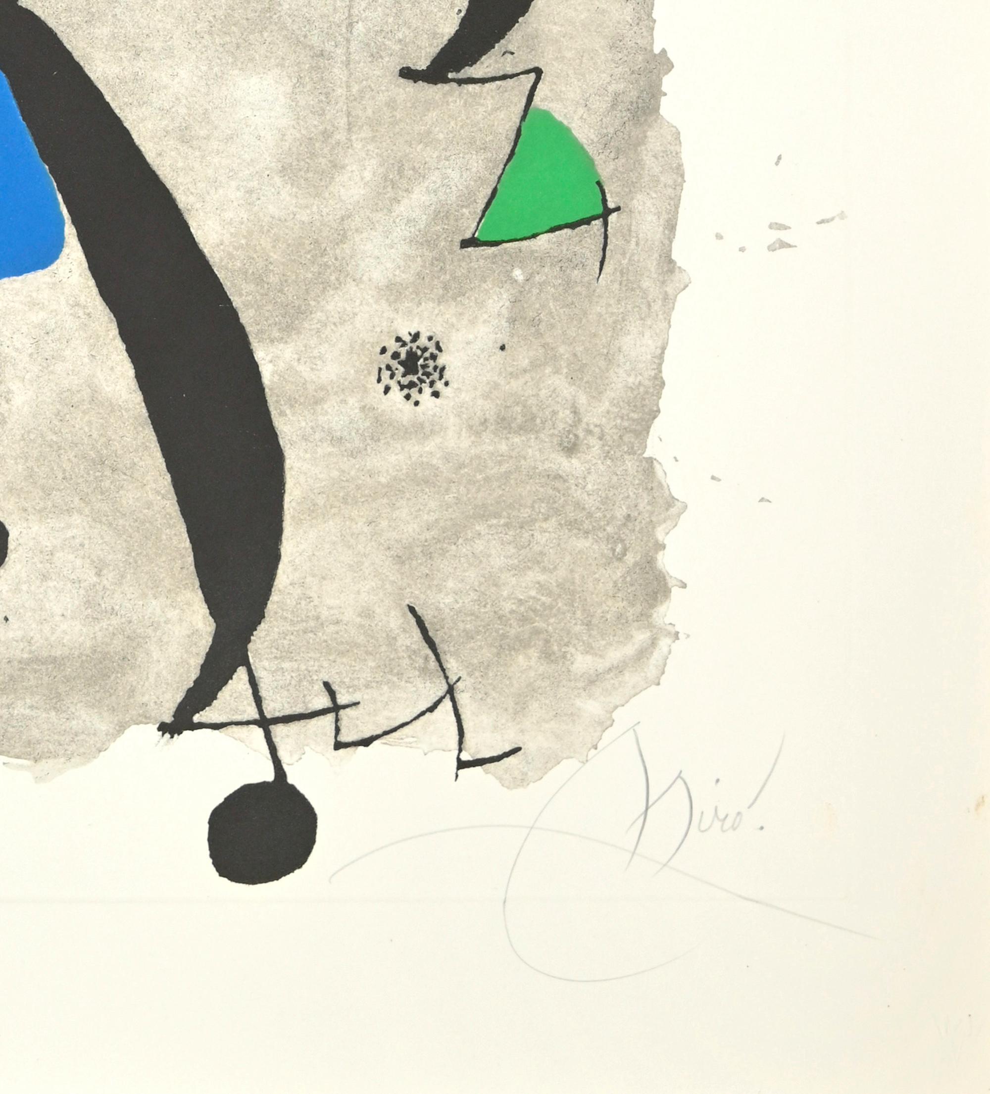 For Alberti, For Spain - Etching by Joan Mirò - 1975 - Print by Joan Miró