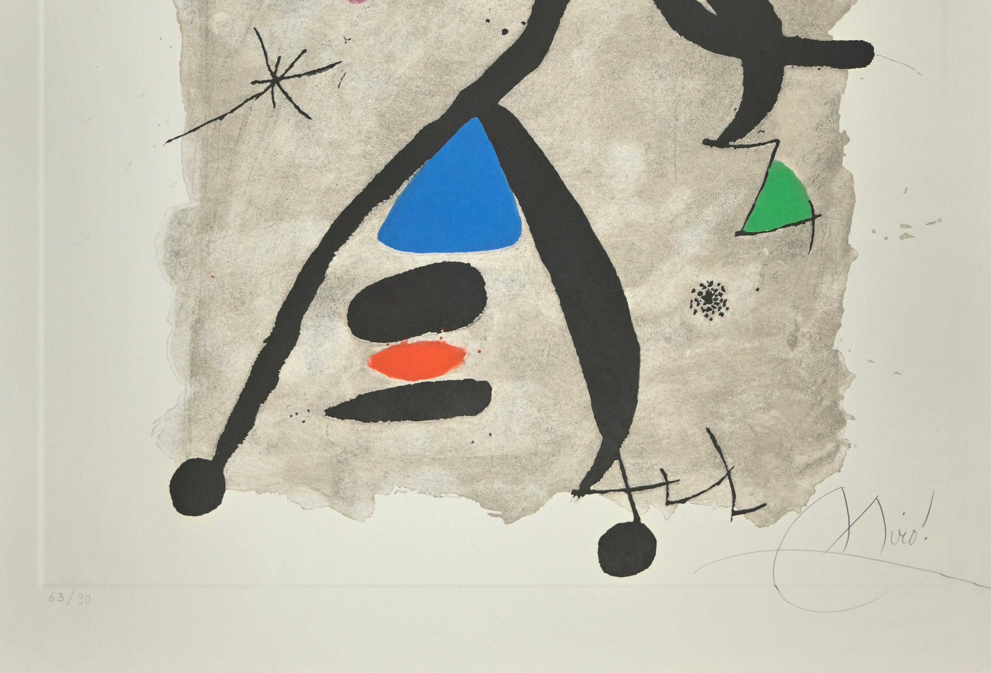 For Alberti, For Spain - Etching by Joan Mirò - 1975 - Print by Joan Miró