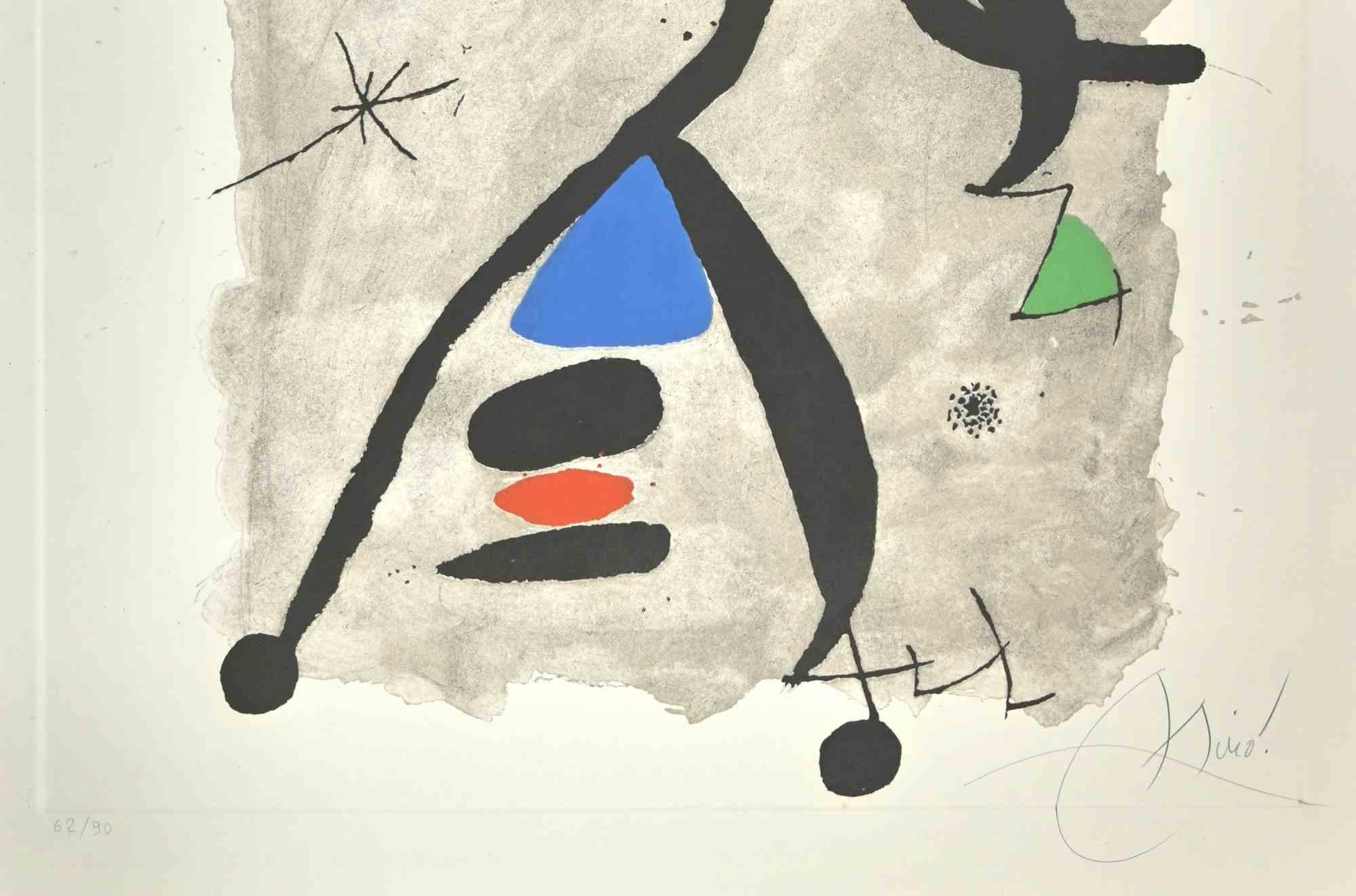 Für Alberti, für Spanien - Radierung von Joan Mirò - 1975 – Print von Joan Miró
