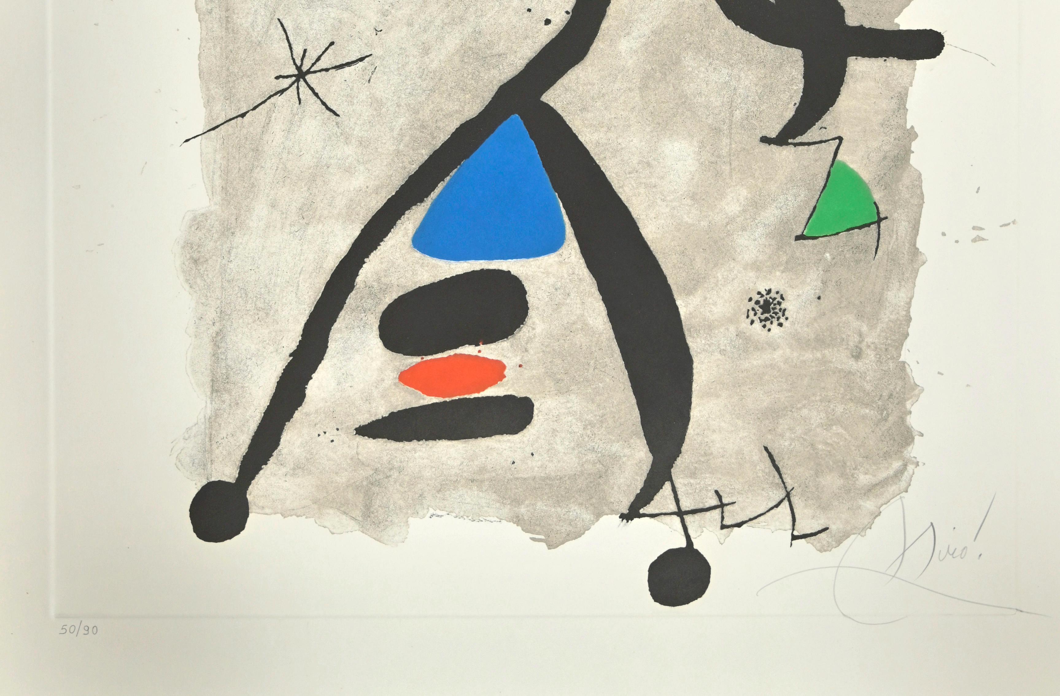 For Alberti, For Spain! - Etching by Joan Mirò - 1975 - Print by Joan Miró