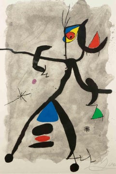 For Alberti, For Spain! - Etching by Joan Mirò - 1975