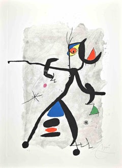 For Alberti, For Spain - Etching by Joan Mirò - 1975