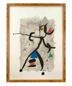 Für Alberti, für Spanien! - Radierung von Joan Mirò - 1975