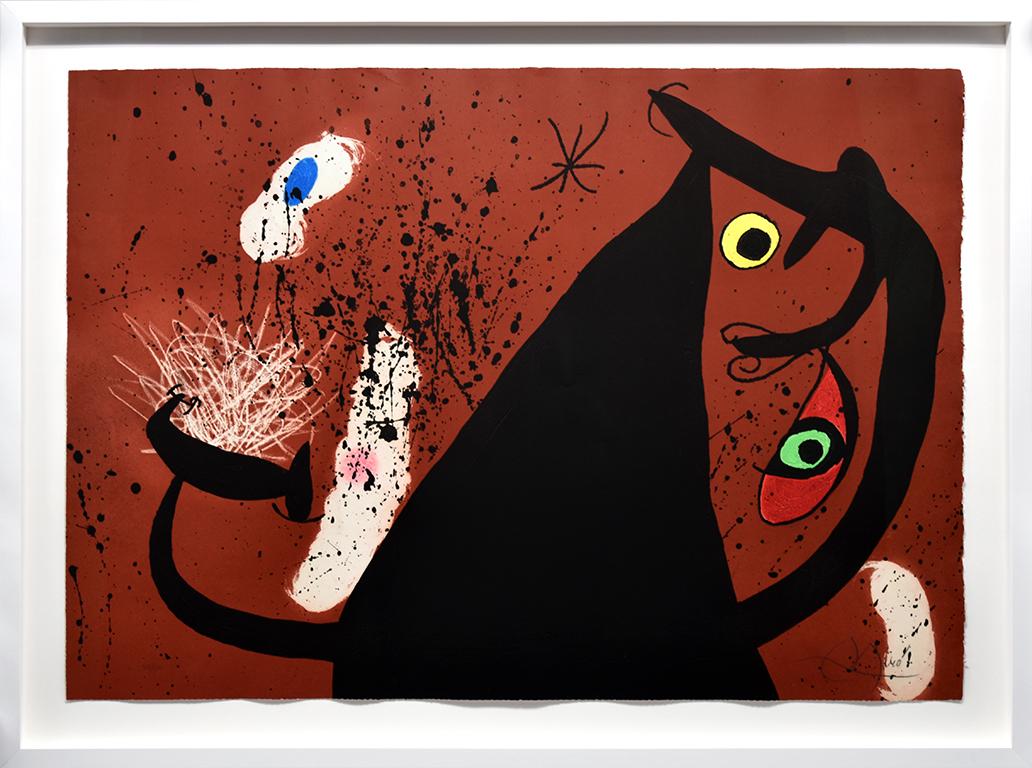 Frappeause de Silex (Flint Strike), 1973 - Print by Joan Miró
