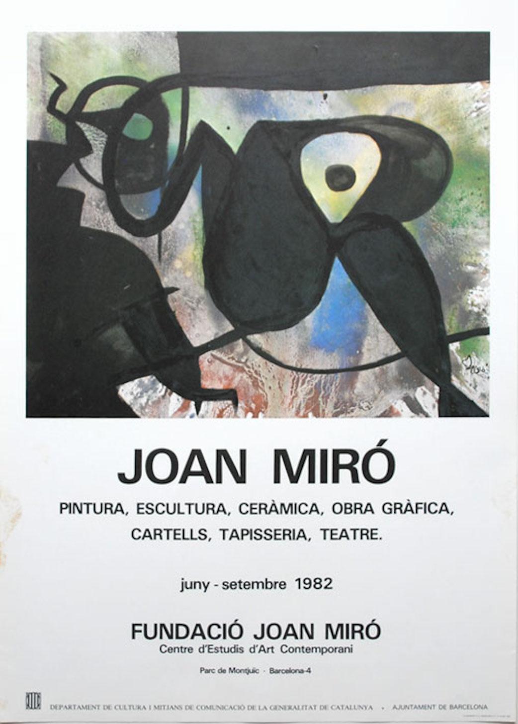 Exhibition poster
Created on the occasion of the exhibition in Barcelona in 1982
In good condition