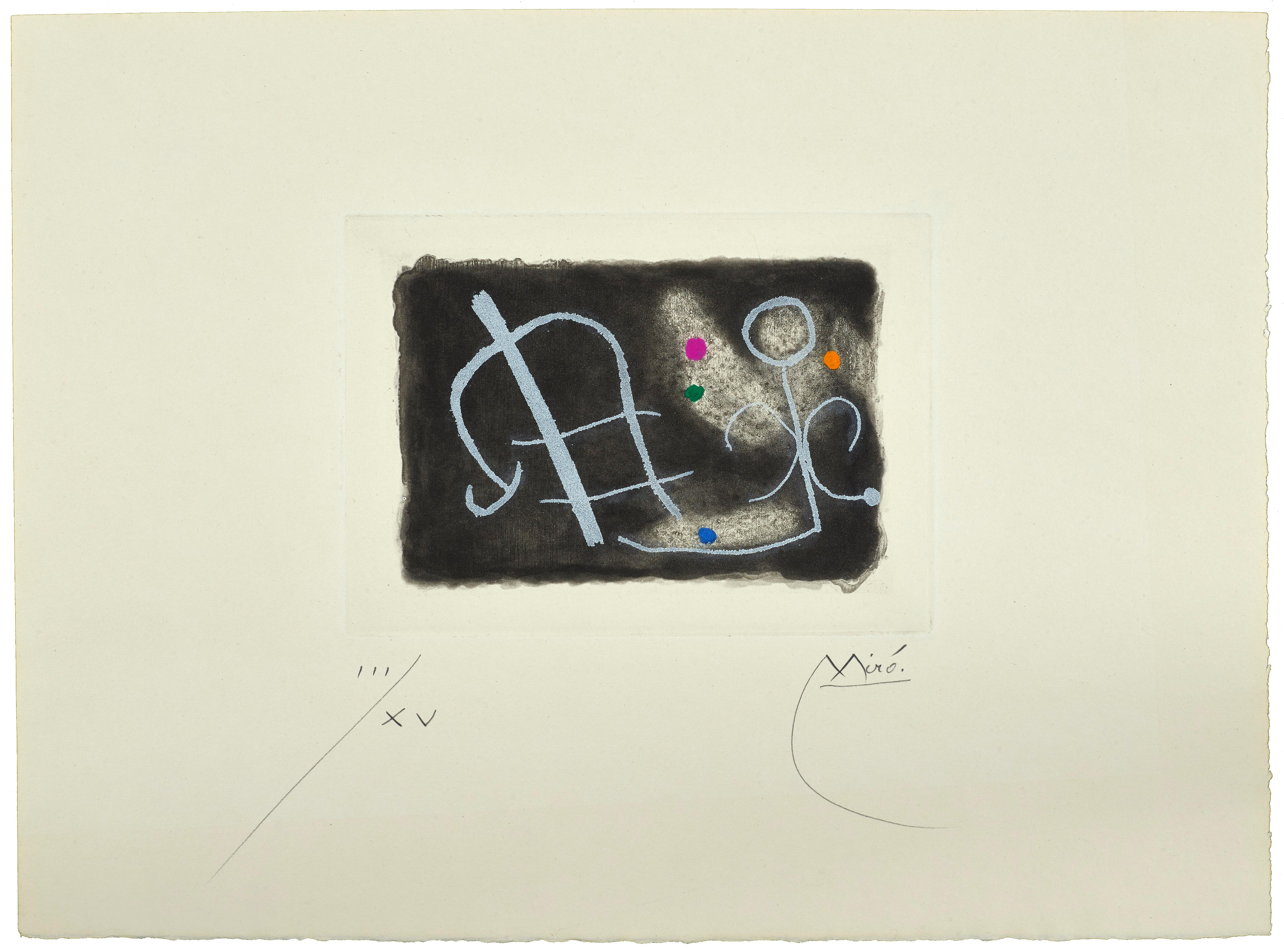 Joan Miró Abstract Print - Fusées D260