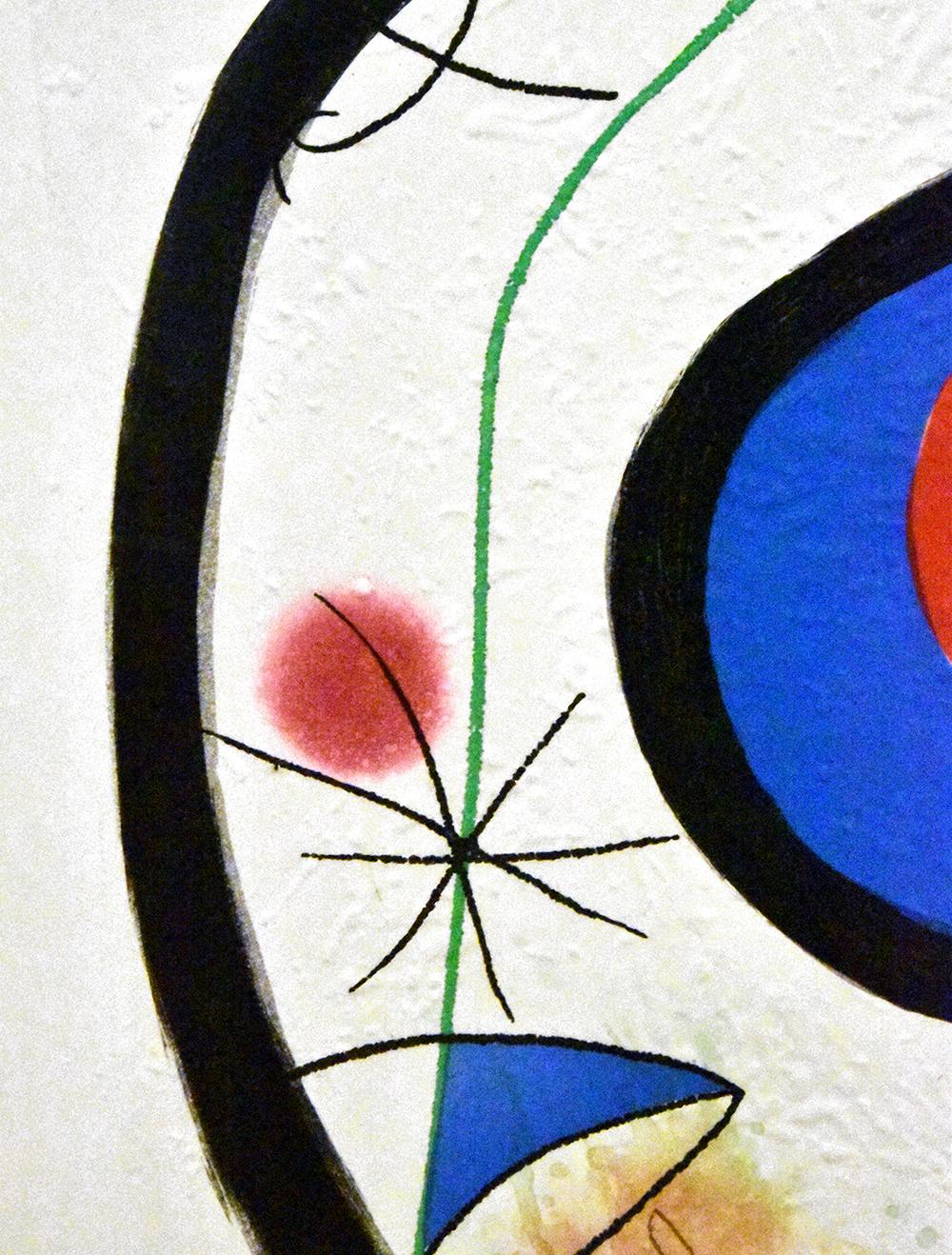 Galatea, 1976 - White Abstract Print by Joan Miró
