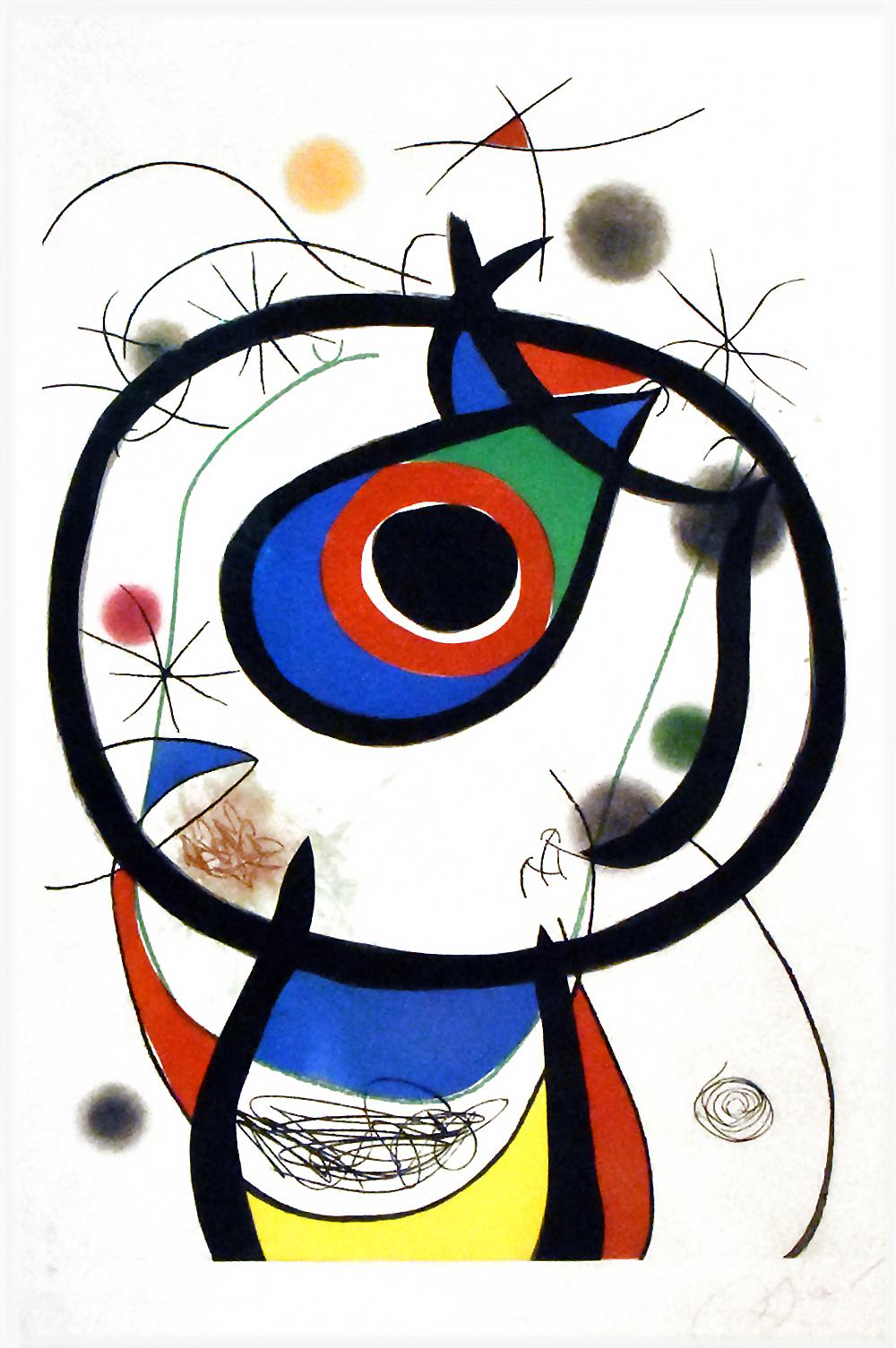Joan Miró Abstract Print - Galatea, 1976