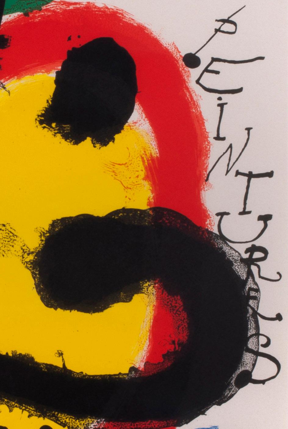 Galerie Maeght Murales et Peintures
Poster litografico a colori, 1961
Non firmato come emesso
Edizione grande
Pubblicato da Maeght Editeur Imprimeur
Riferimento #13 da J. Corredor-Matheos, 