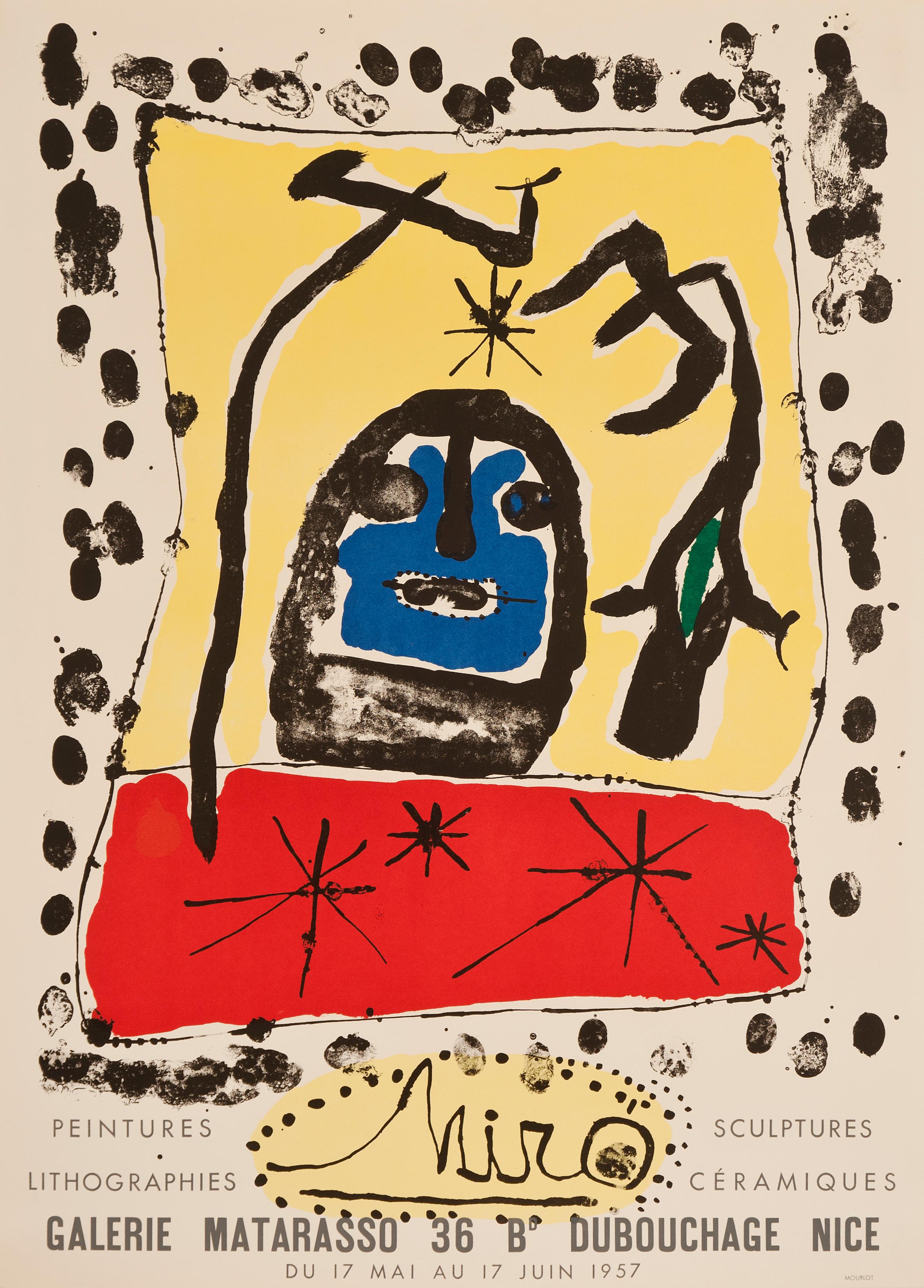 Joan Miró Abstract Print - Galerie Matarasso by Joan Miro - Abstract expressionism exhibition poster