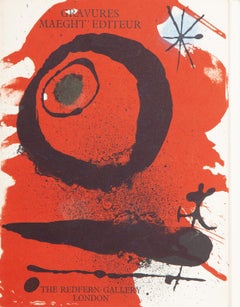 Gravures Maeght Editeur (Cover), lithographie abstraite de Joan Miro