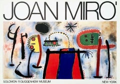Guggenheim Museum, Vintage 1966 Exhibition Lithograph, Joan Miro
