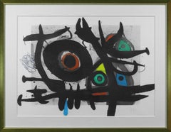 Hand-signed and numbered Joan Miró "L'Oiseau Destructeur" etching and aquatint