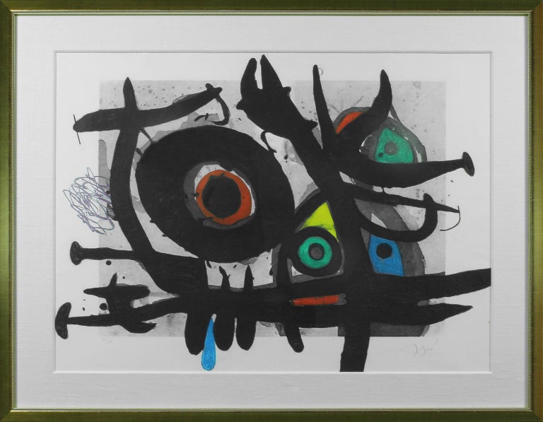 Hand-signed and numbered Joan Miró "L'Oiseau Destructeur" etching and aquatint - Print by Joan Miró