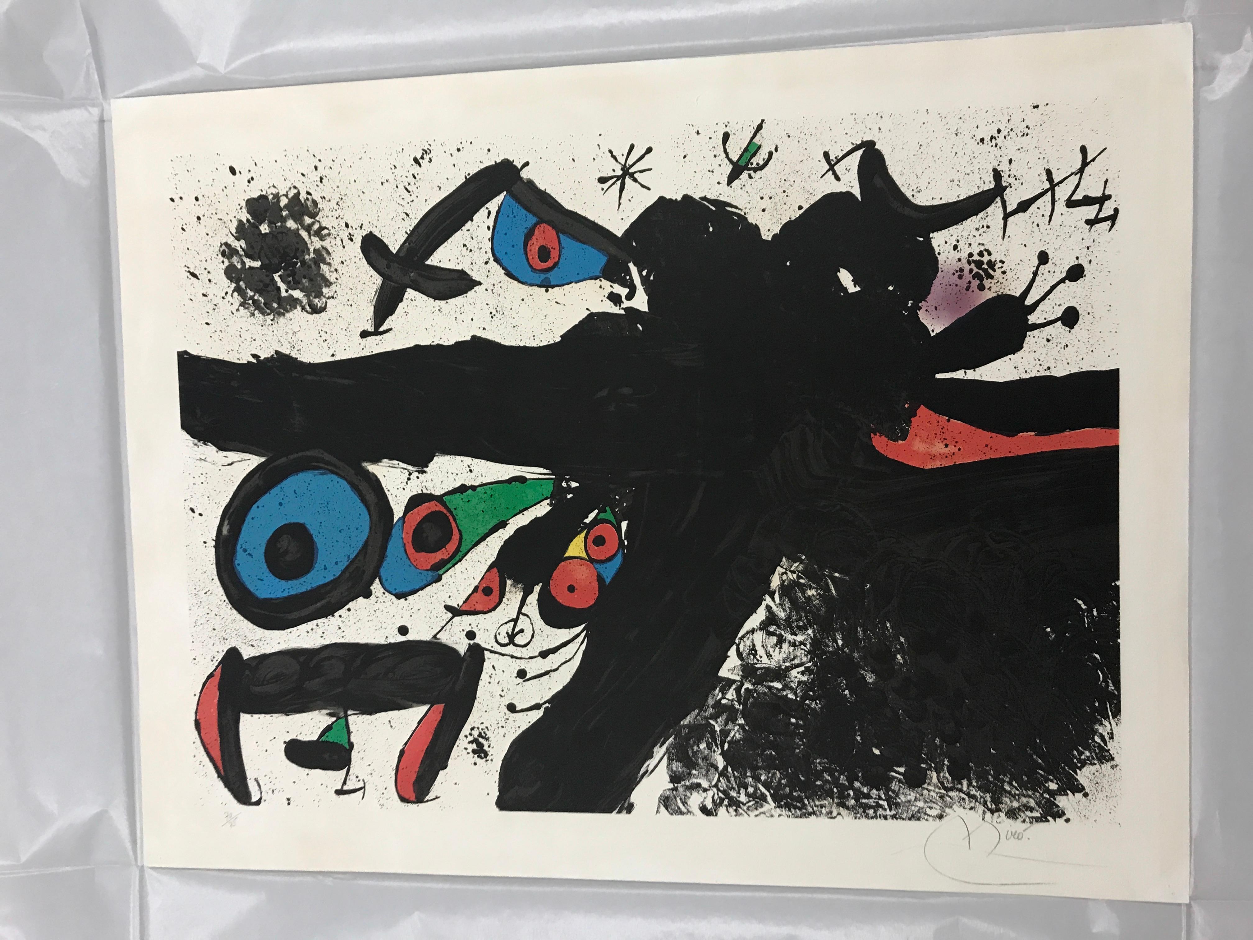 Homenatge à Joan Prats - Print by Joan Miró