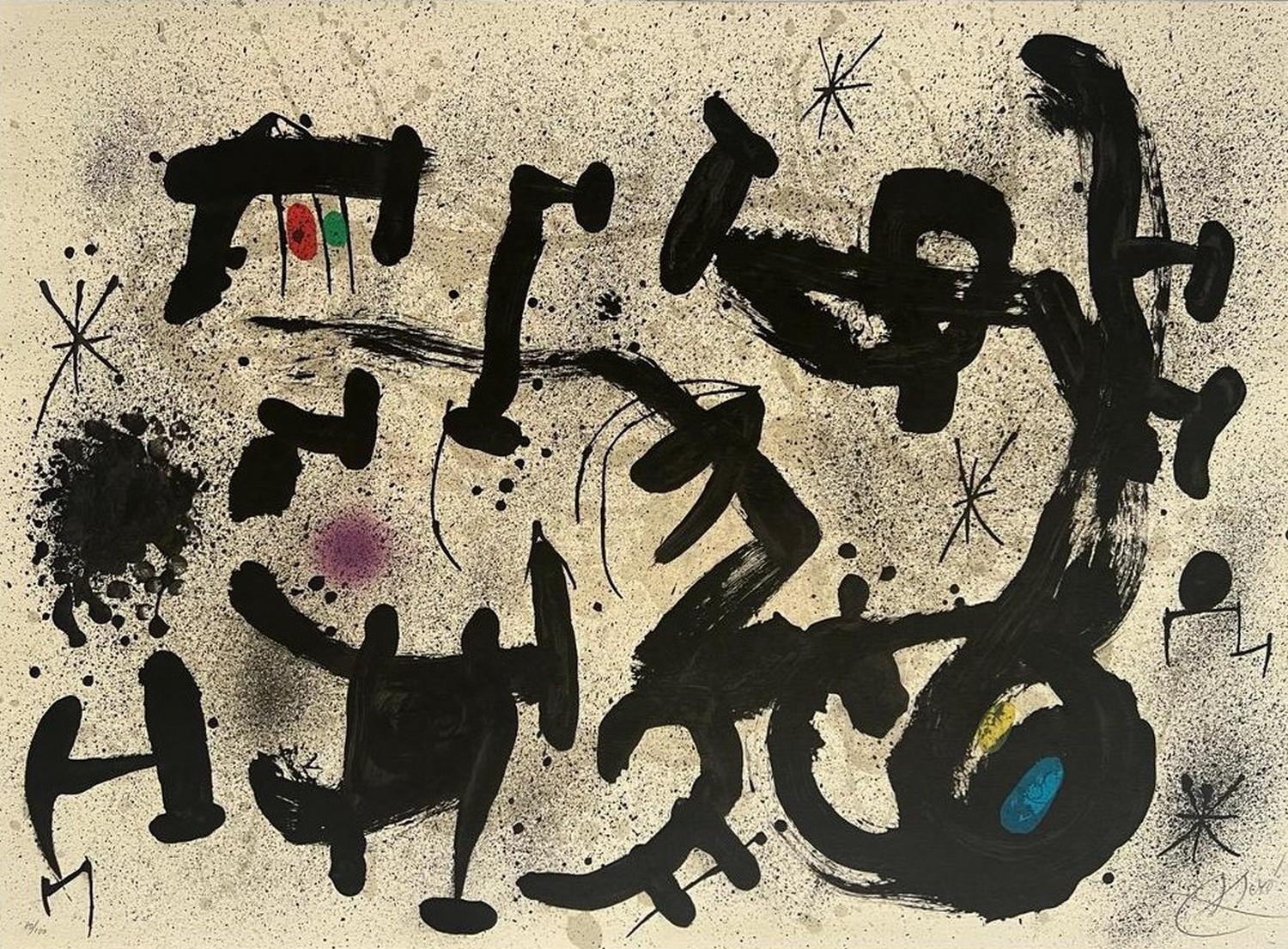 Abstract Print Joan Miró - Homenatge a Joan Prats 