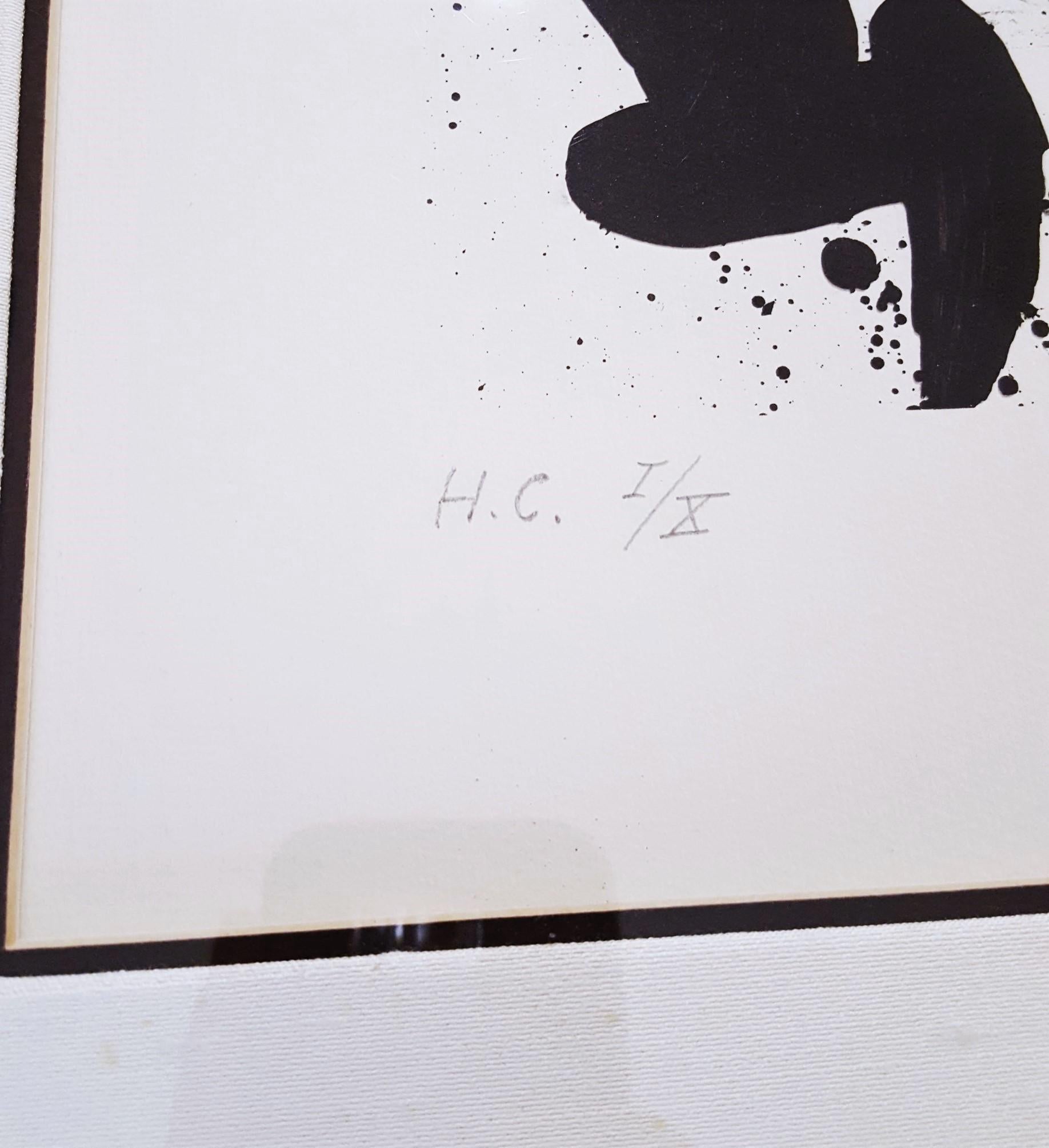 An original signed lithograph on Guarro wove paper by Spanish artist Joan Miró (1893-1983) titled 