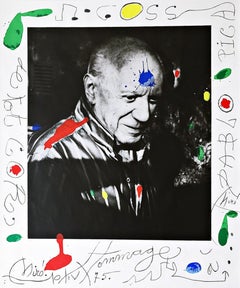 Hommage à Picasso, Homage to Picasso limited edition Joan Miro silkscreen Signed