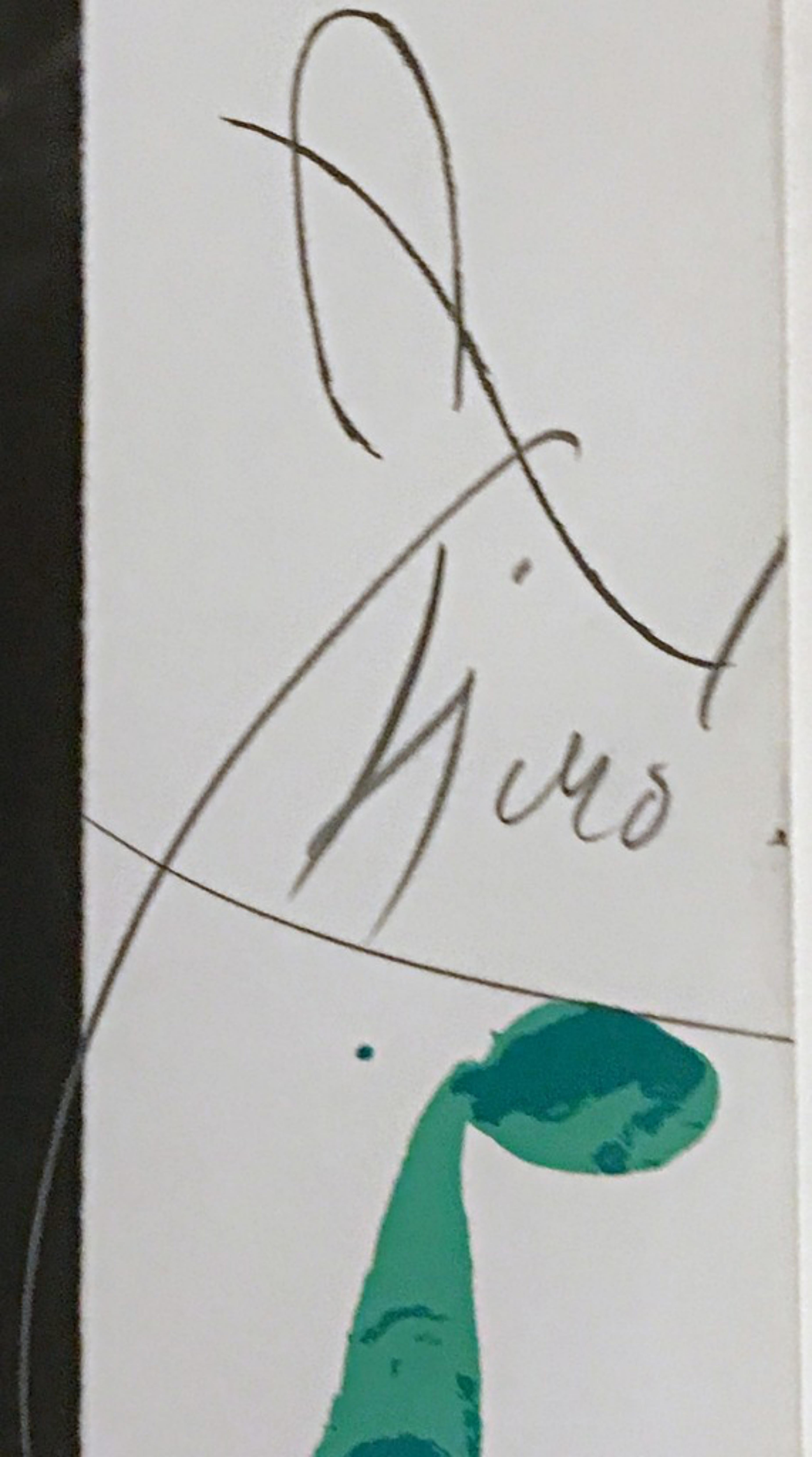 Hommage à Picasso (Hommage an Picasso) limitierte Auflage Joan Miro Siebdruck  – Print von Joan Miró
