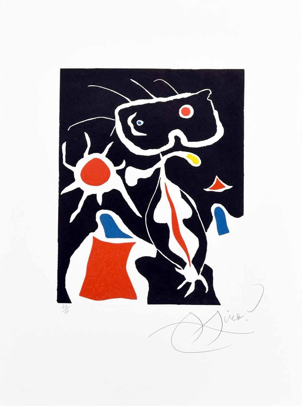 Joan Miró Abstract Print - Hommage a San Lazzaro, Pl. 3, 1977